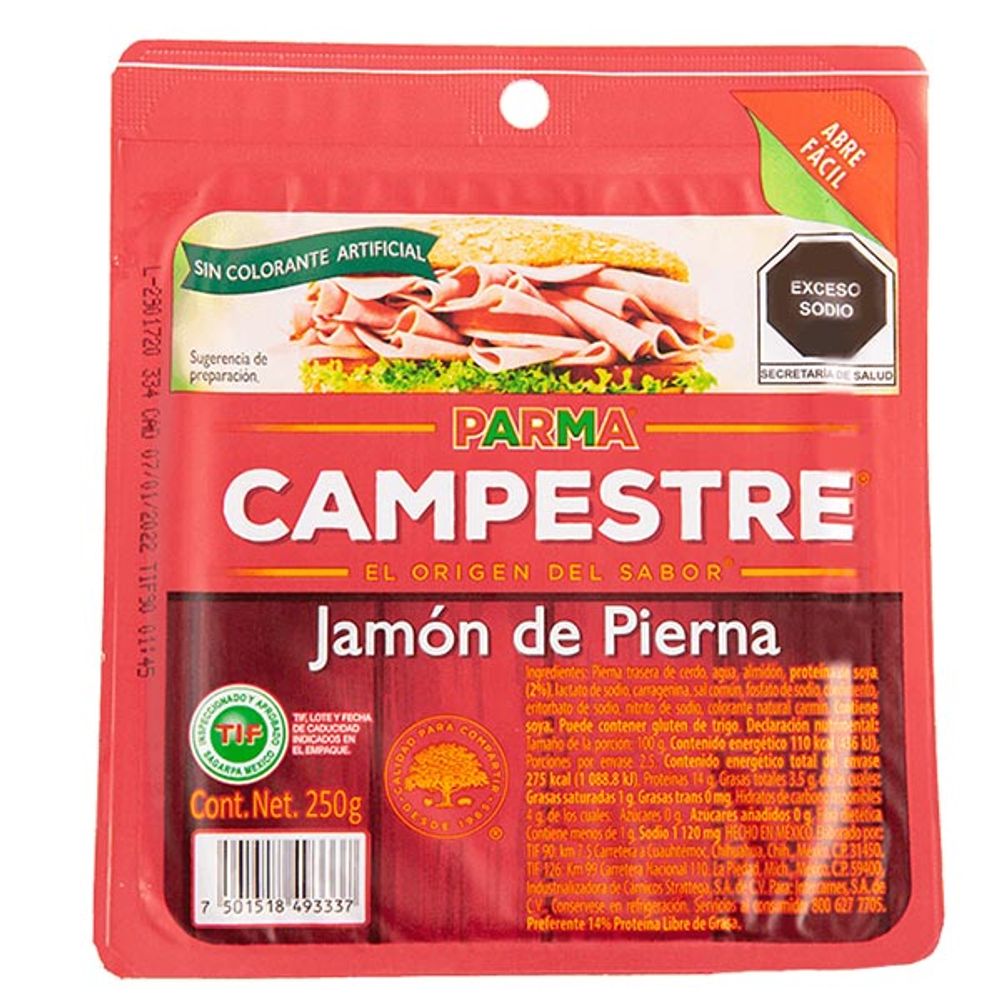 Jamón de pierna Campestre 250 gr