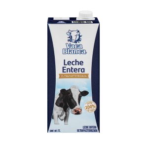 Leche UHT Entera Vaca Blanca 1L