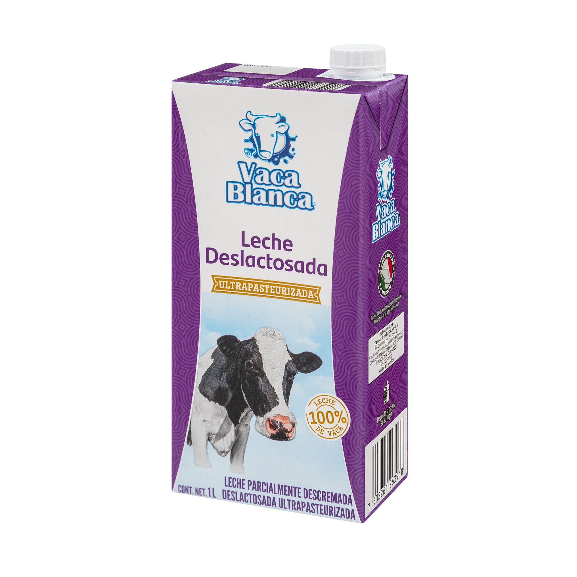 Leche UHT Deslactosada Vaca Blanca 1L - Image 3