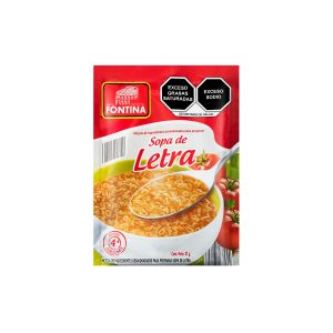 Sopa Instantanea Letra Fontina
