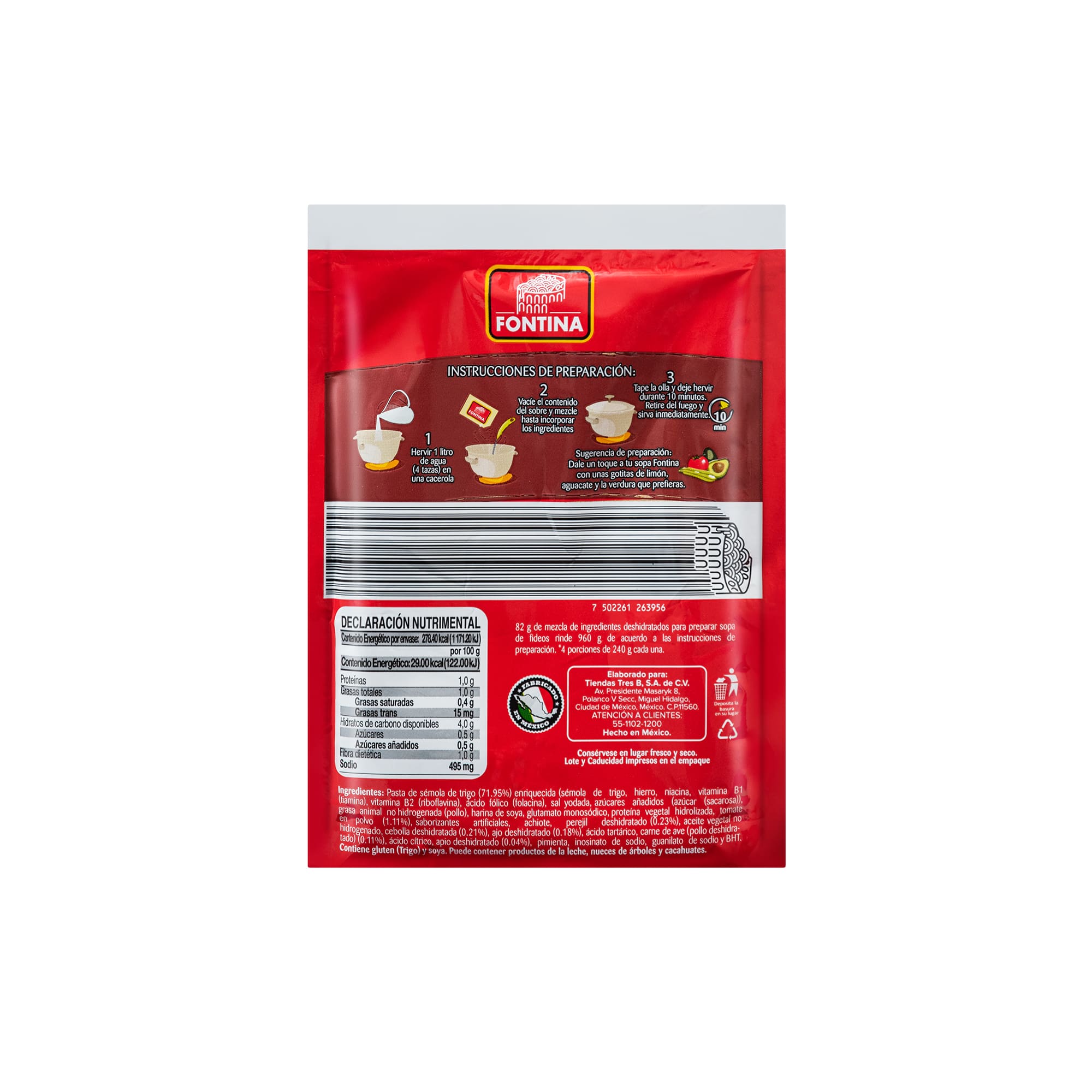 Sopa Instantanea Fideo Fontina - Image 2