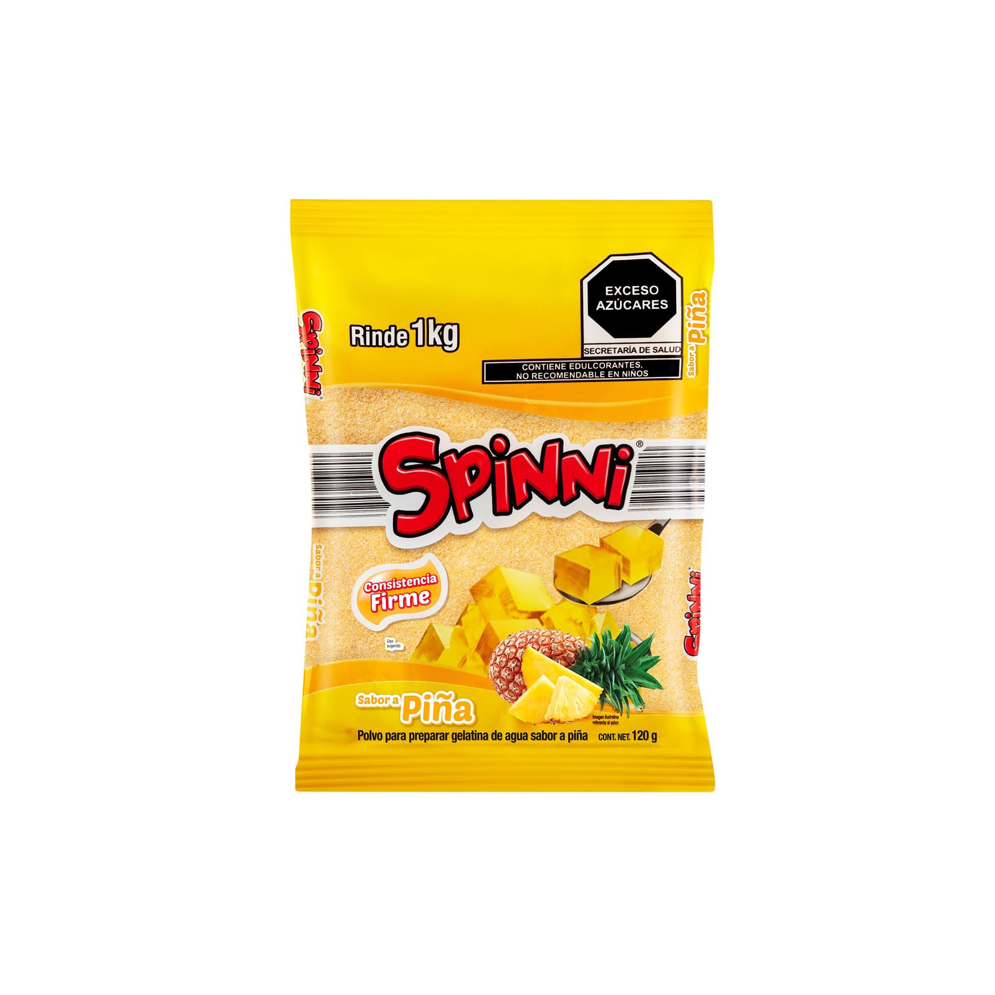 Gelatina en polvo piña Spinni 120 g