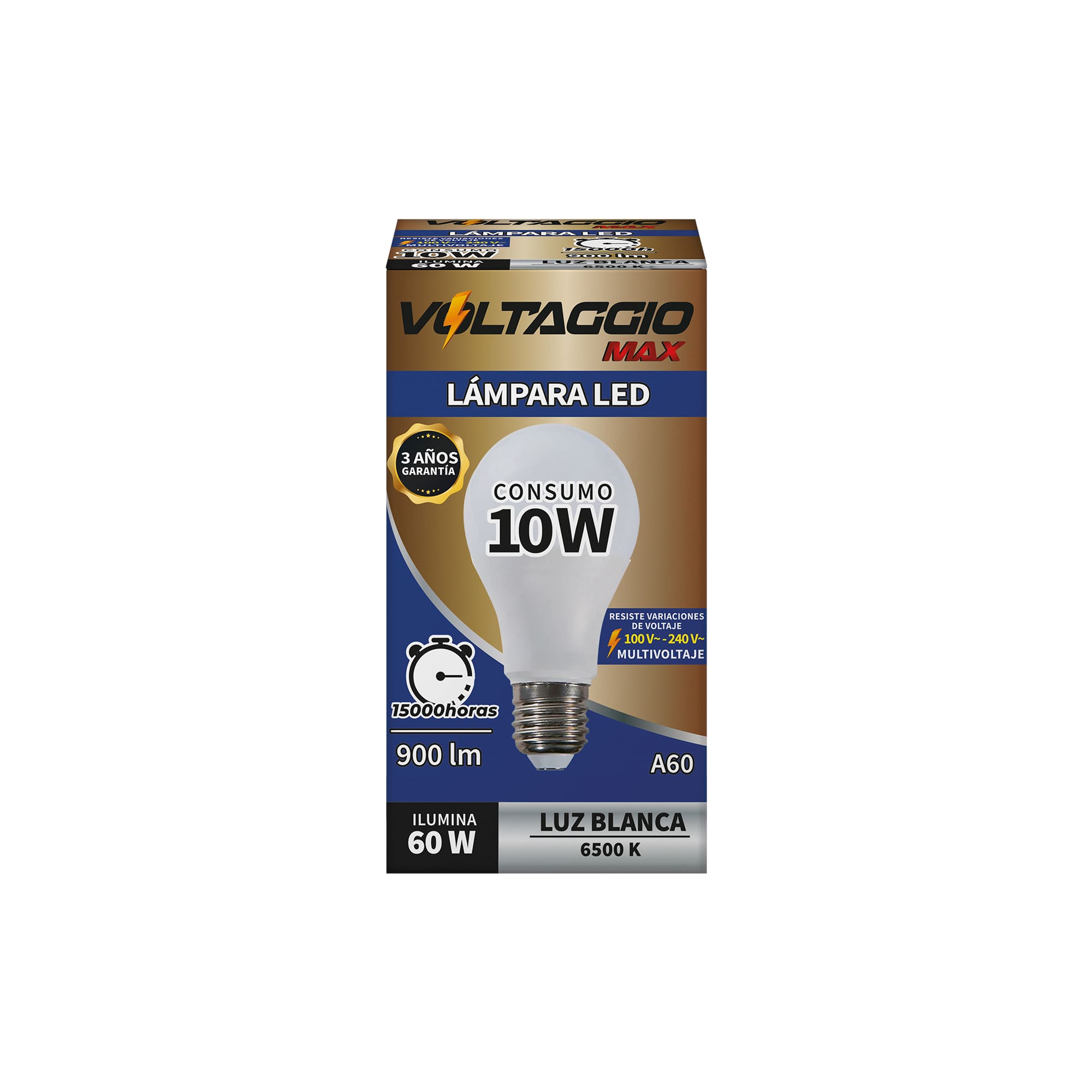 Foco Led 10W Luz Blanca Voltaggio