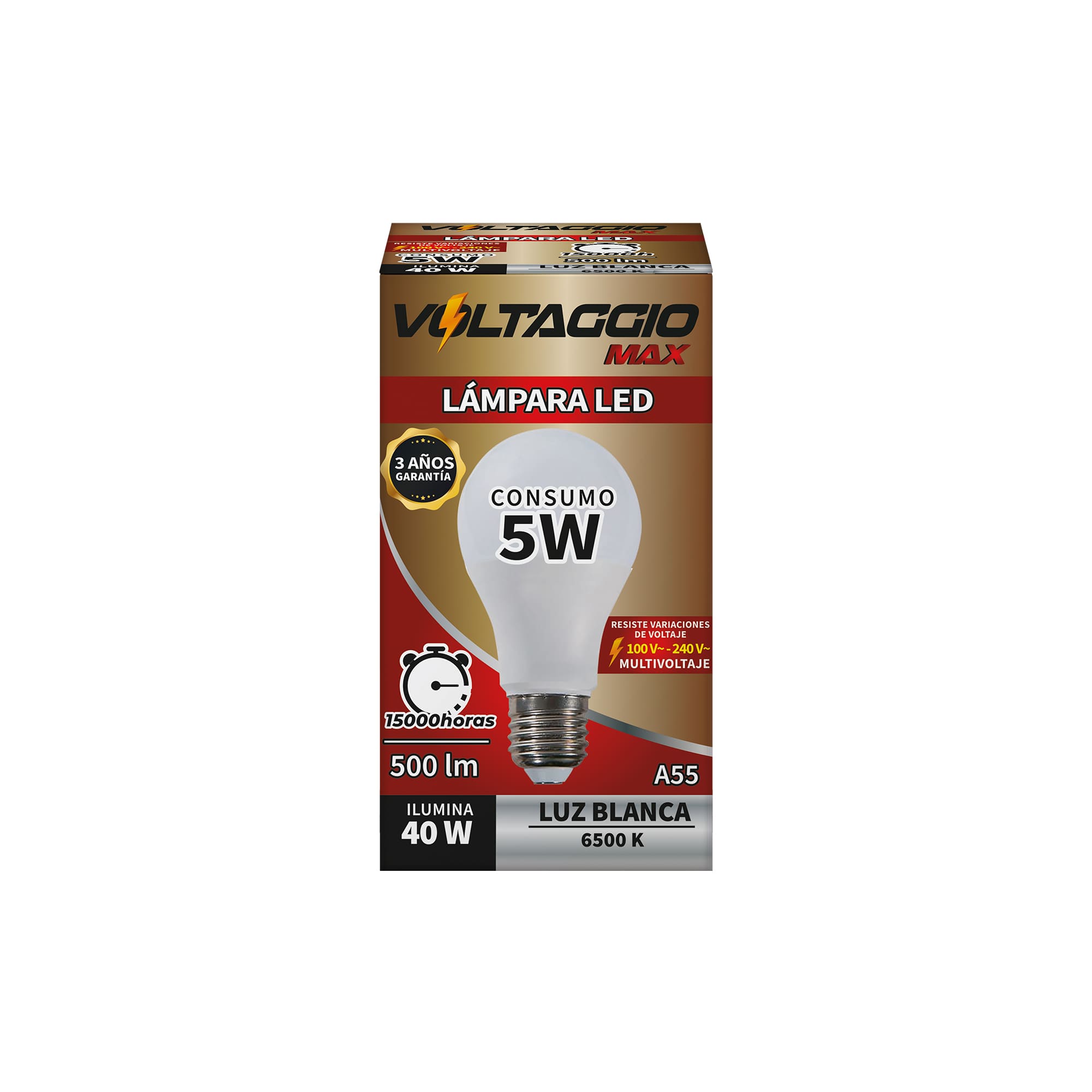 Foco Led 5W Luz Blanca Voltaggio