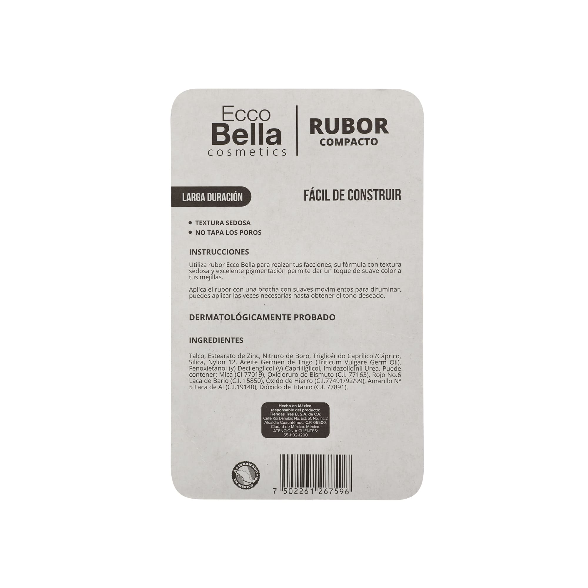 Rubor Suave compacto Ecco Bella - Image 2