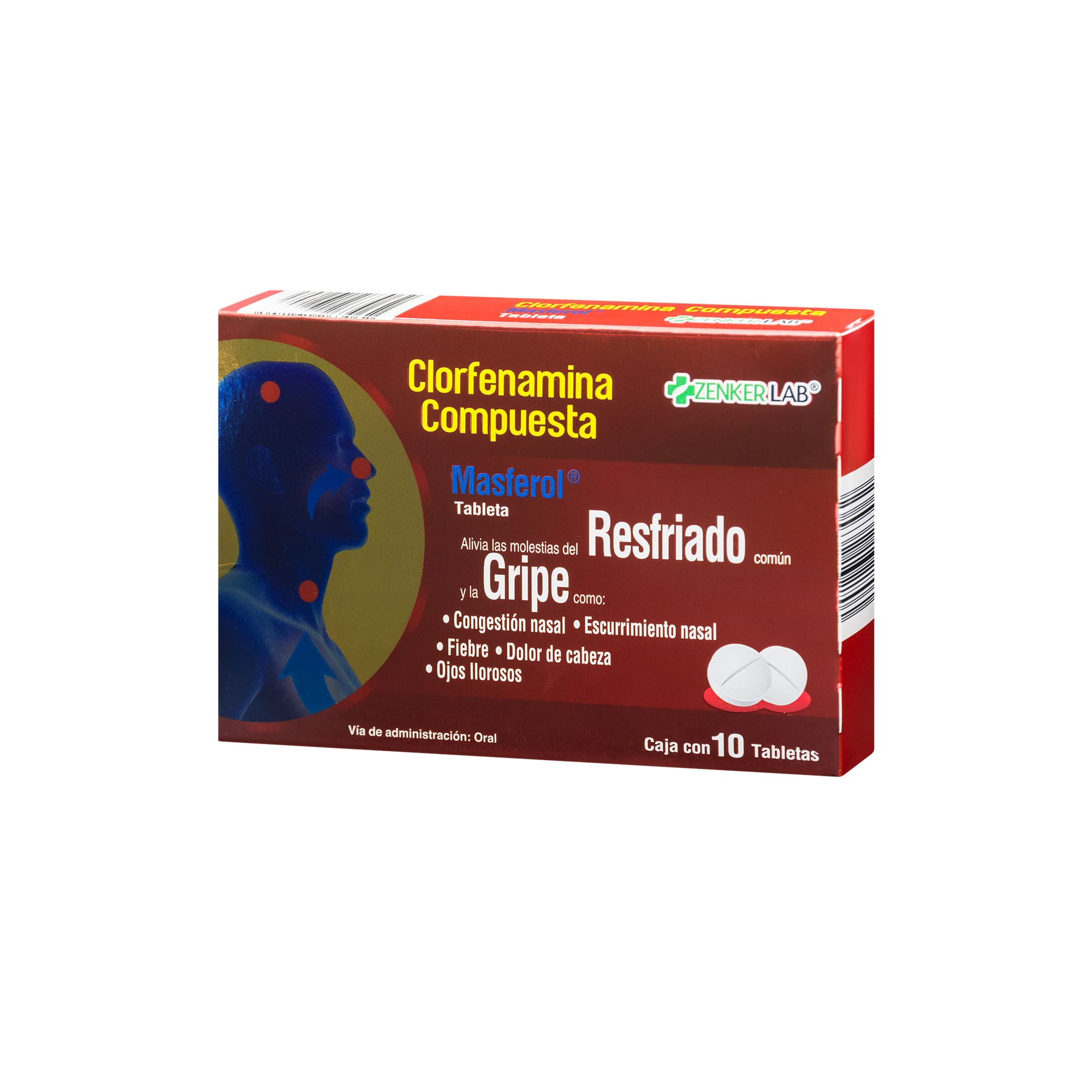Antigripal Clorfenamina Compuesta Zenker Lab - Image 3