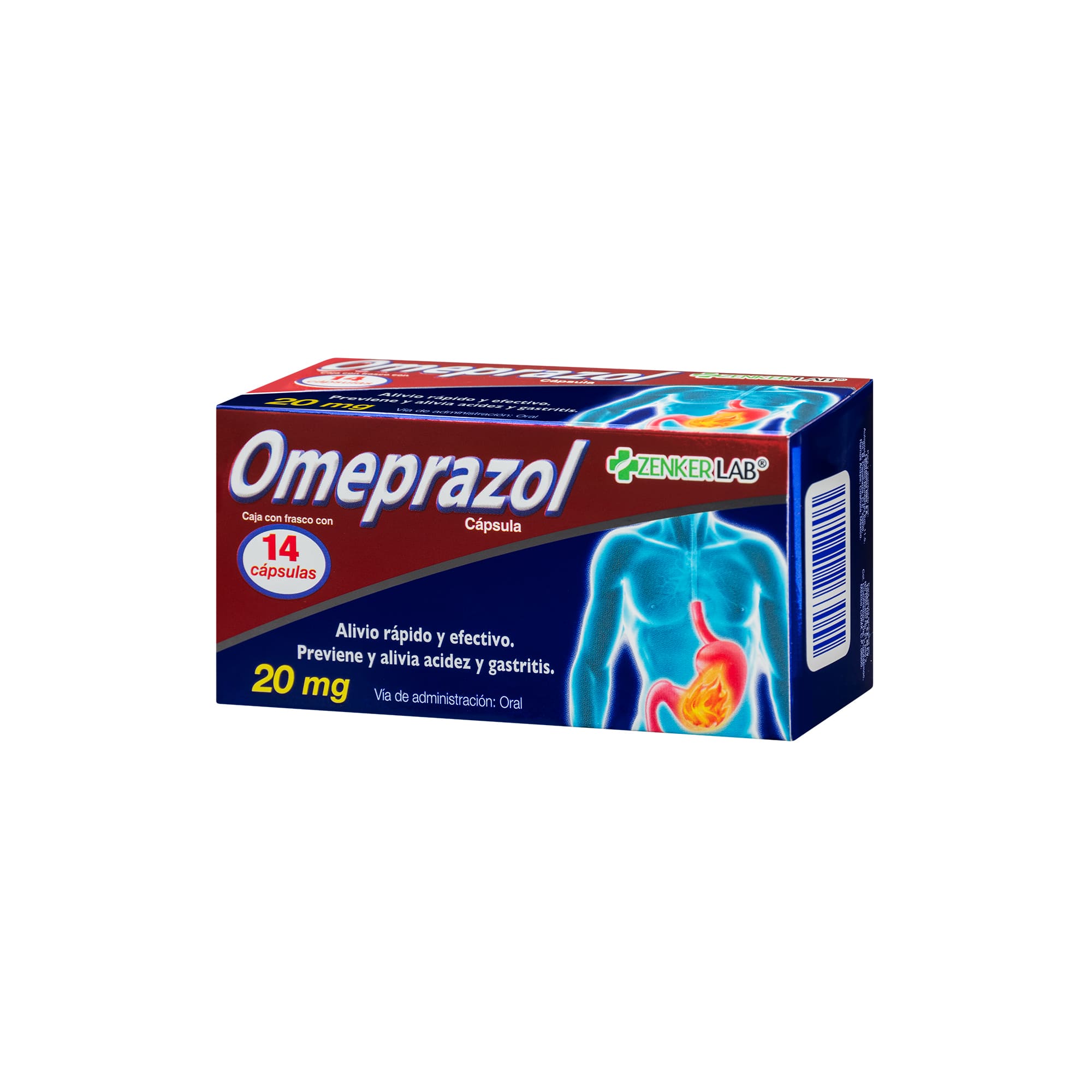 Antiácido Omeprazol 20 mg Zenker Lab - Image 3