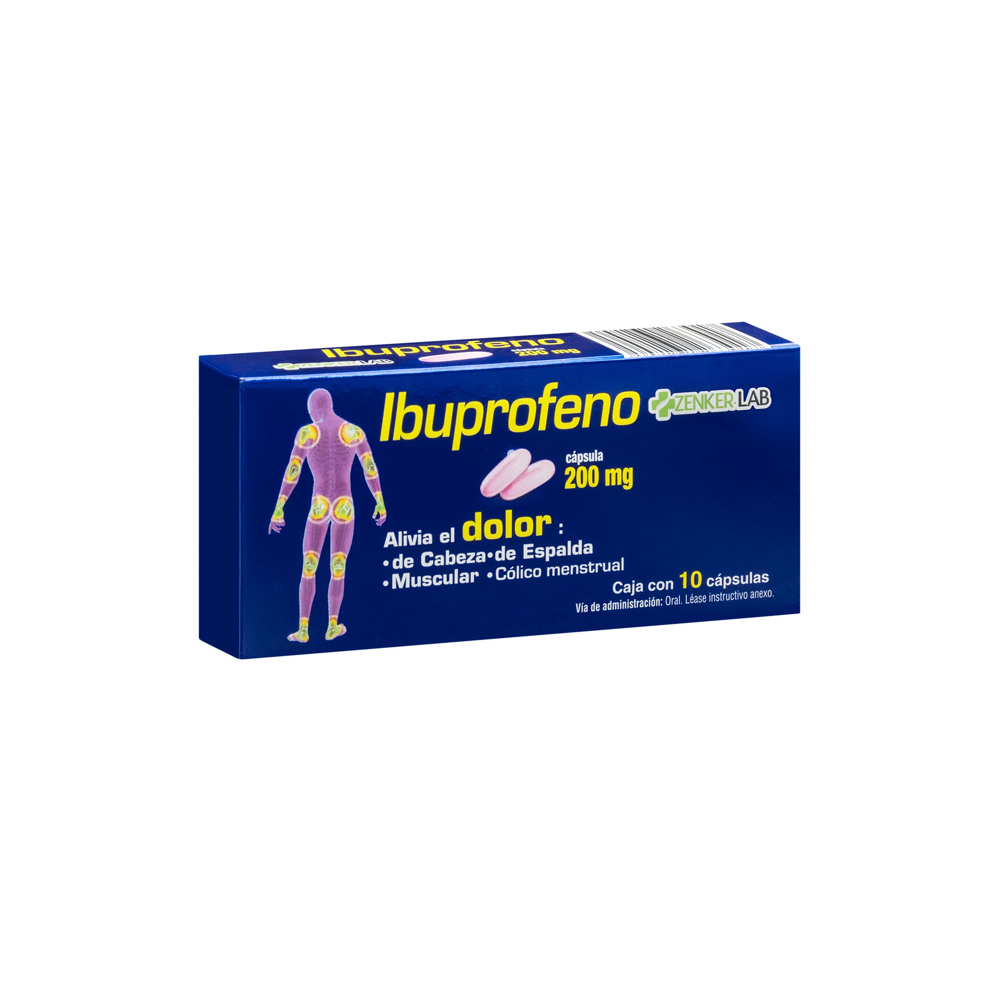 Analgésico Ibuprofeno 200mg 10C Zenker Lab - Image 2