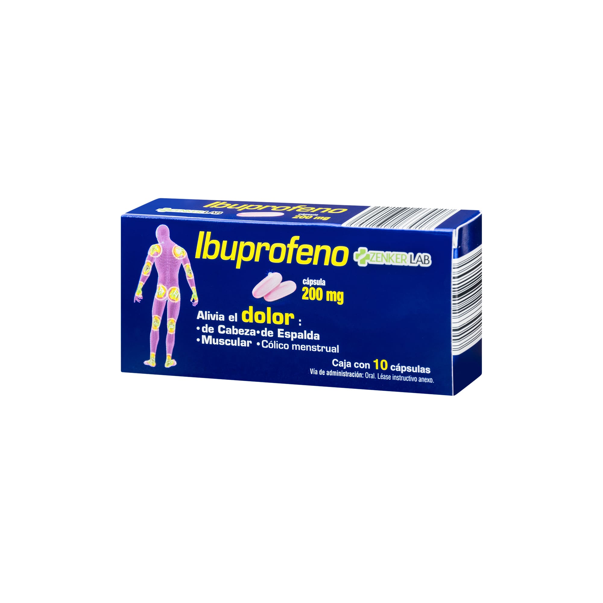 Analgésico Ibuprofeno 200mg 10C Zenker Lab - Image 3