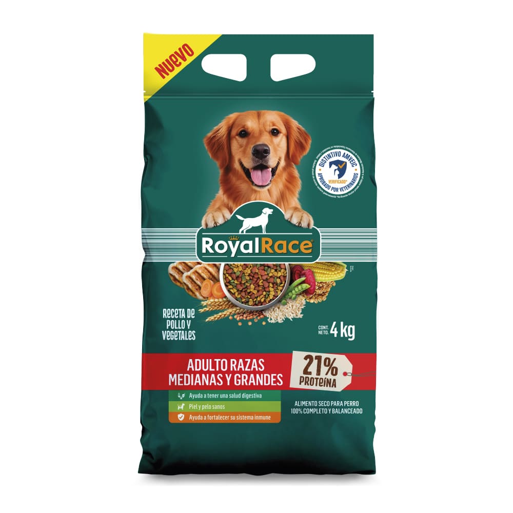 Perro Adulto Razas Medianas y Grandes 4kg Royal Race