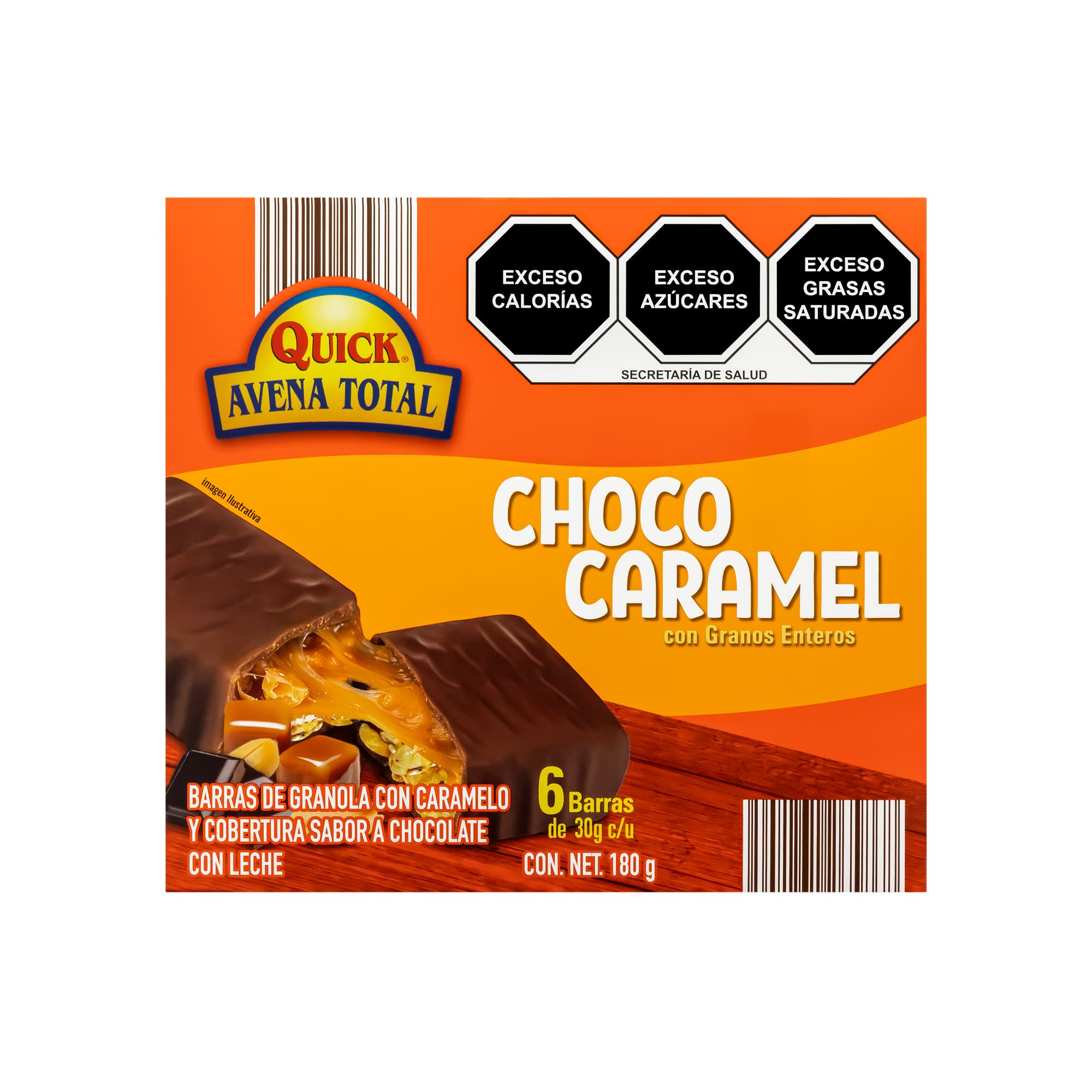 Barra ChocoCaramel Quick Avena Total