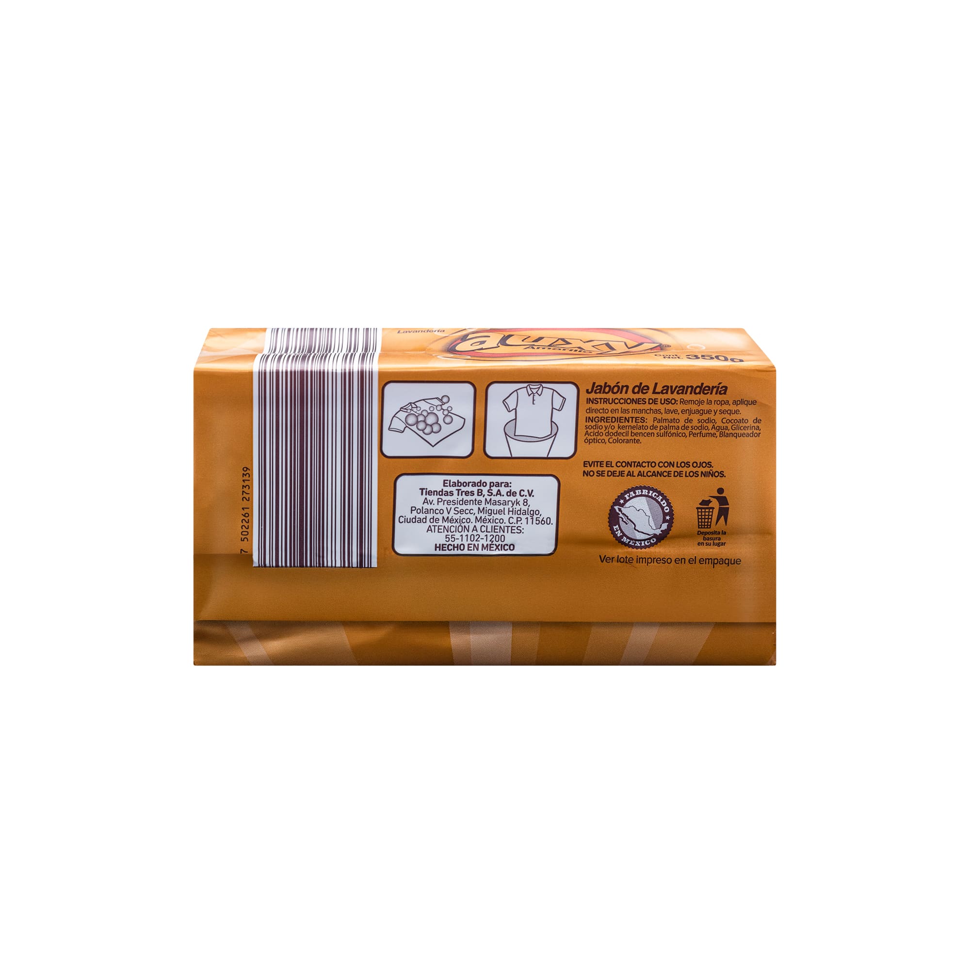 Jabón lavandería Auxy amarillo - Image 4