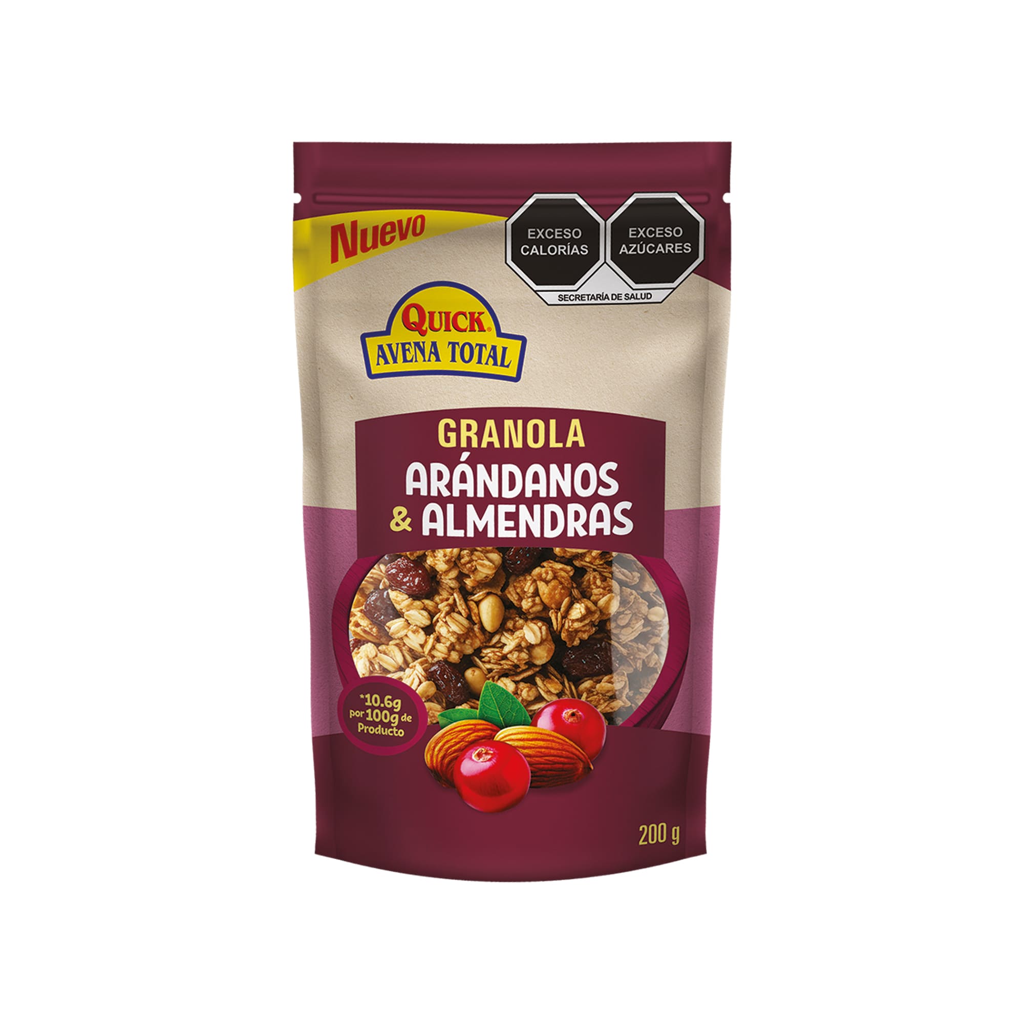 Granola arándanos & almendras Quick Avena Total