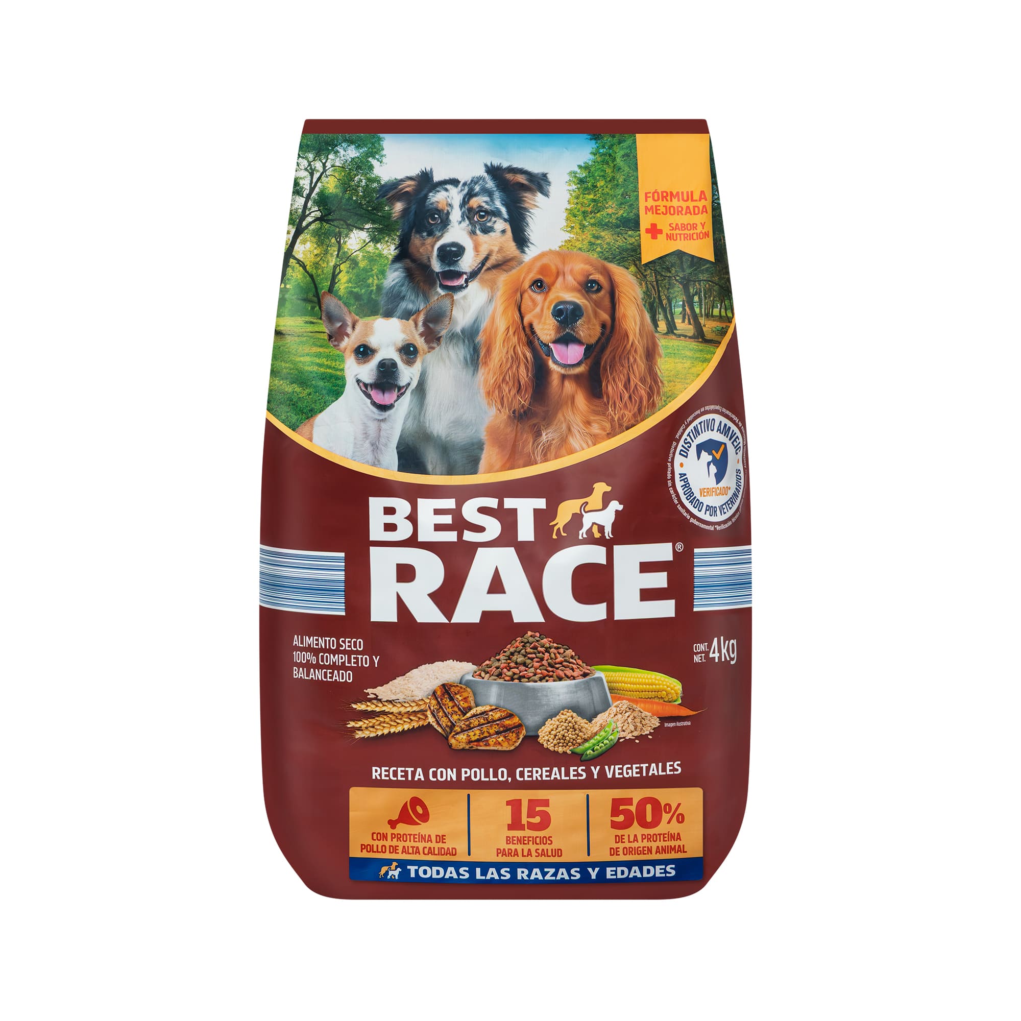 Alimento Seco para perro (4kg) Best Race