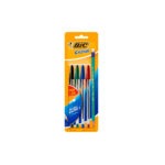 Bolígrafo cristal 4 pzas + 1 Lápiz Bic
