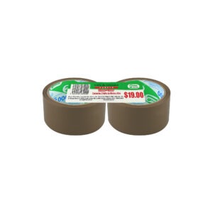 Cinta adhesiva de empaque canela de 48mm x50mm duo pack 1 Devek