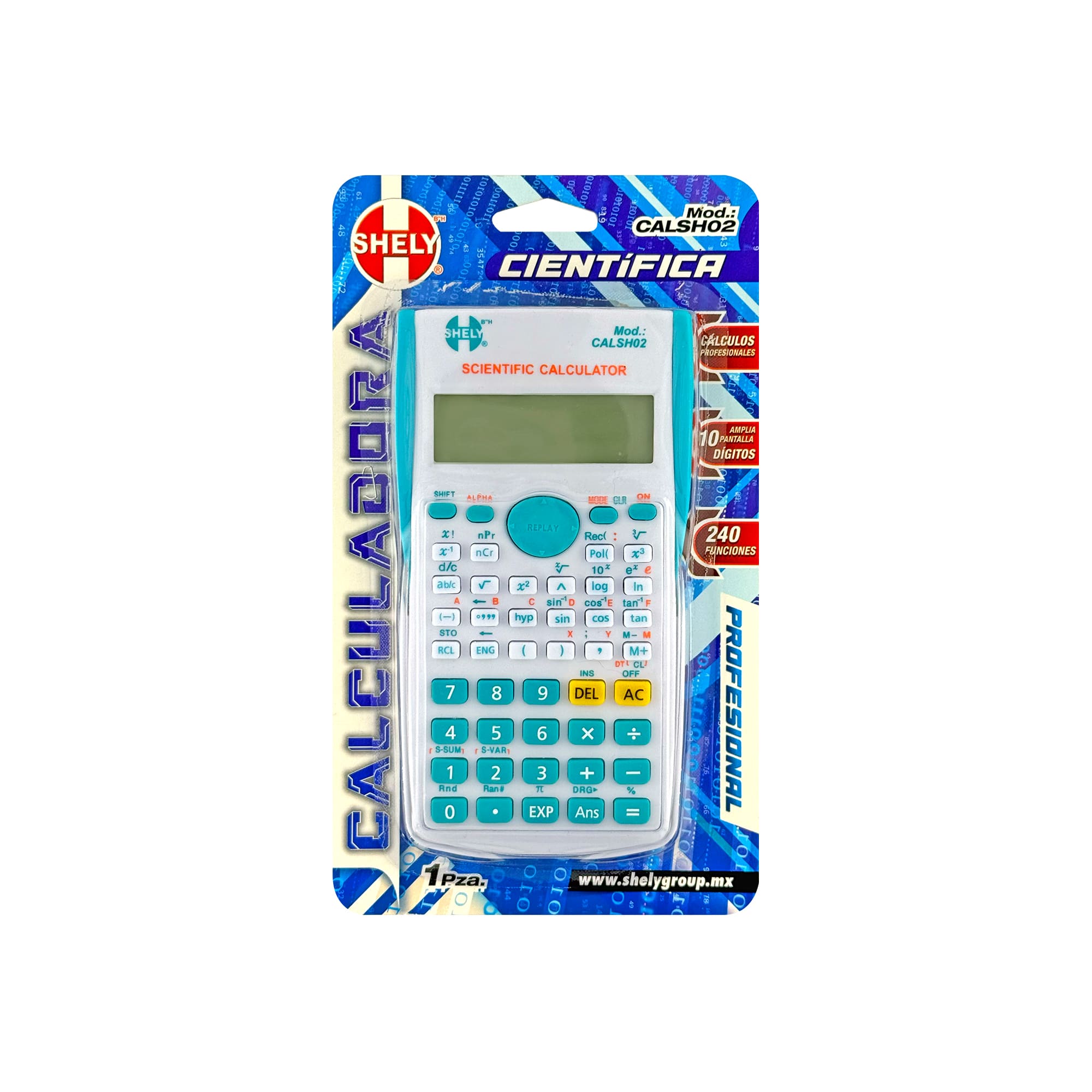Calculadora científica 10 digitos 1 pza Shely