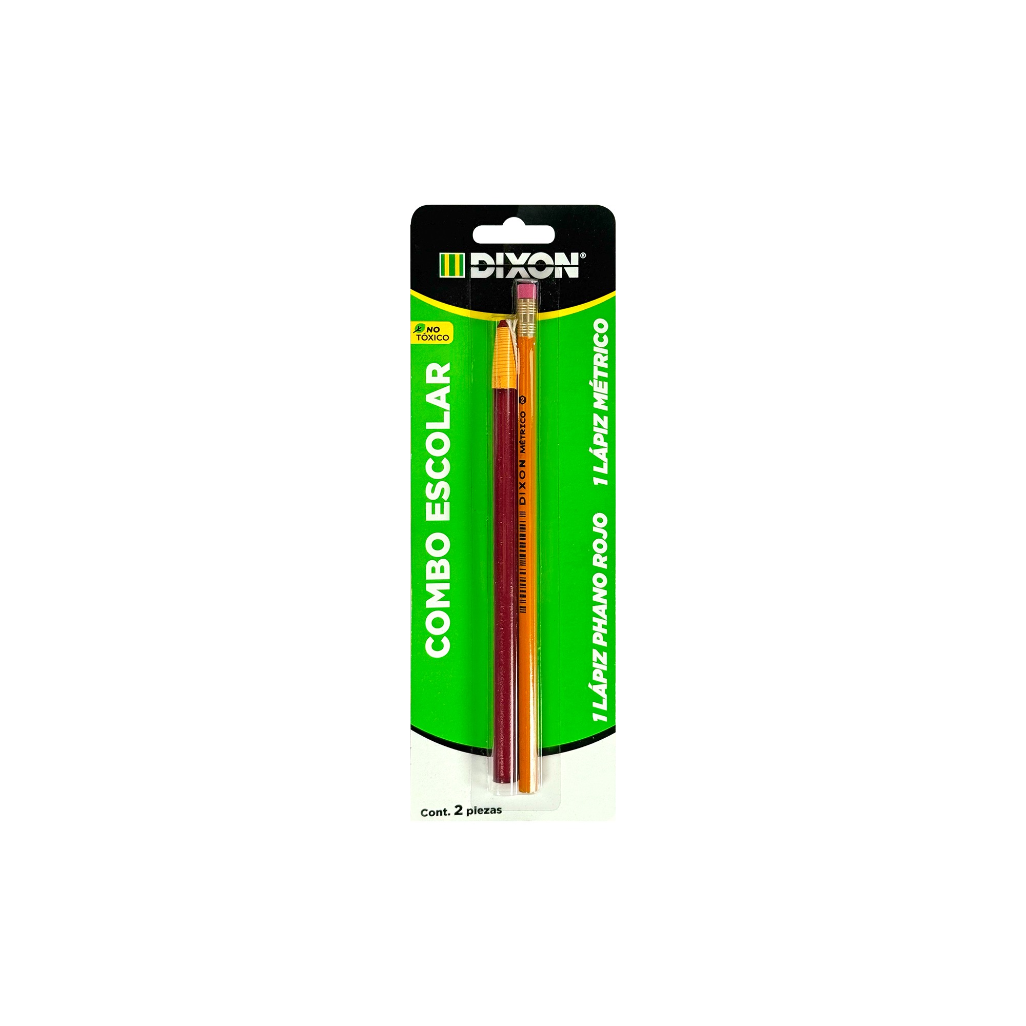Combo métrico + 1 lápiz phano rojo Dixon