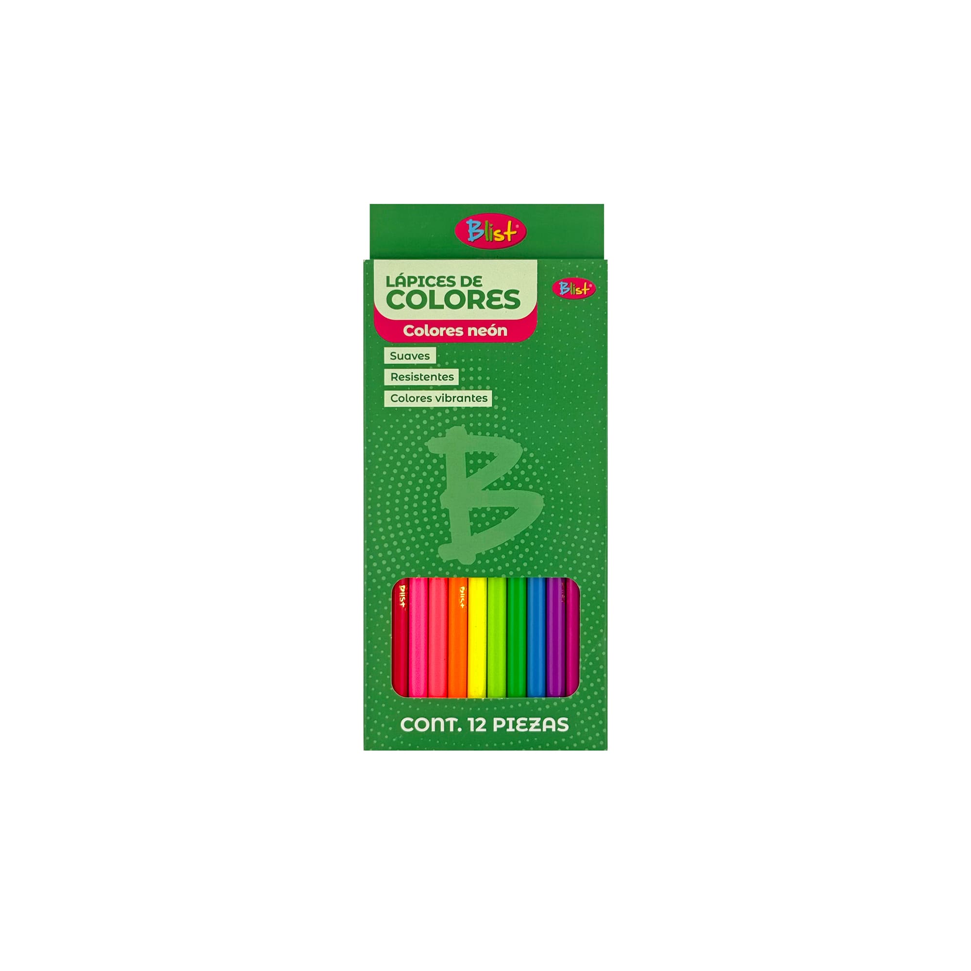 Lápices de color 12 pzas neón Blist